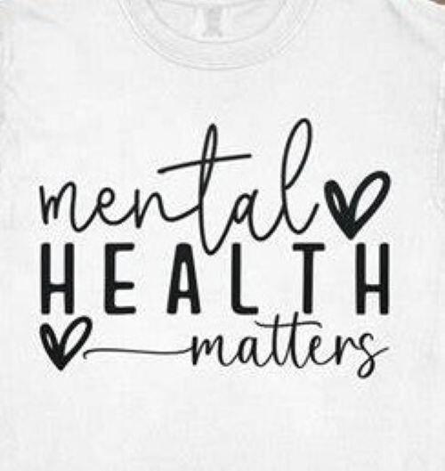 

Mental Health matters T shirt tee Love XL