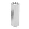 5 Pezzi Dado di Accoppiamento Esagonale M12x1.75 L60mm Acciaio Inossidabile 304 Dadi di Accoppiamento Esagonali Connettore per Barra Filettata