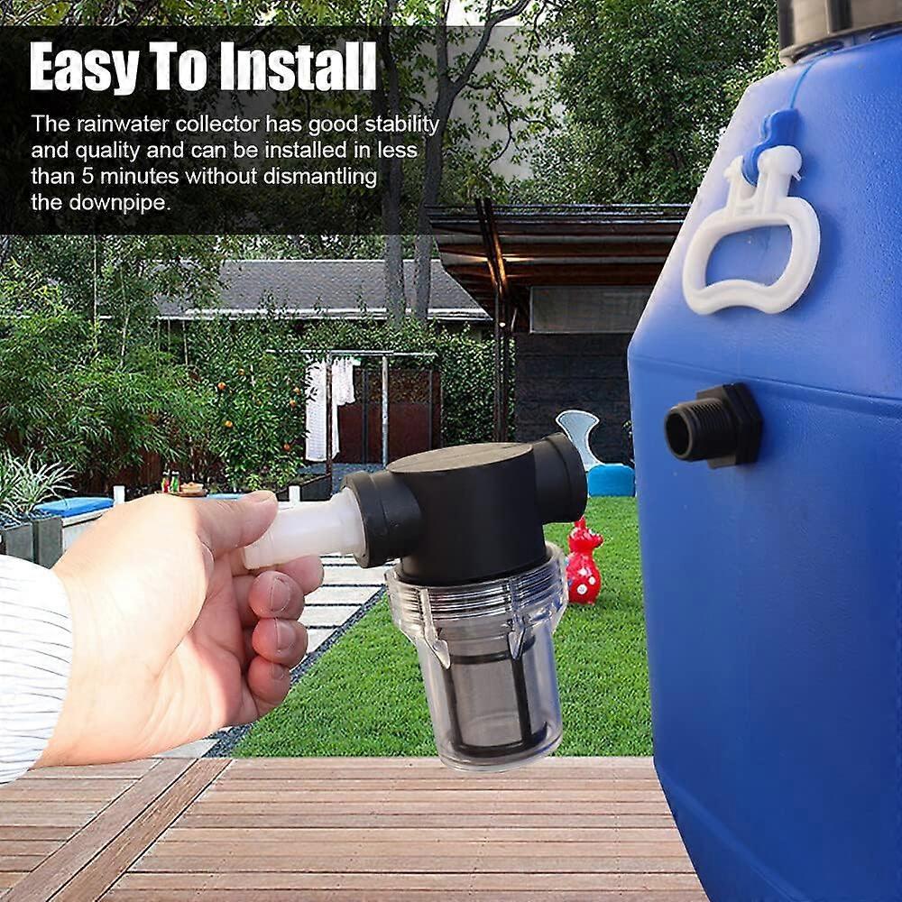 Rainwater Collector, Rainwater CollectorRainwater Collector Set with Flexible Hose (100cm), Water Collector, Rain Barrel Connection Kit