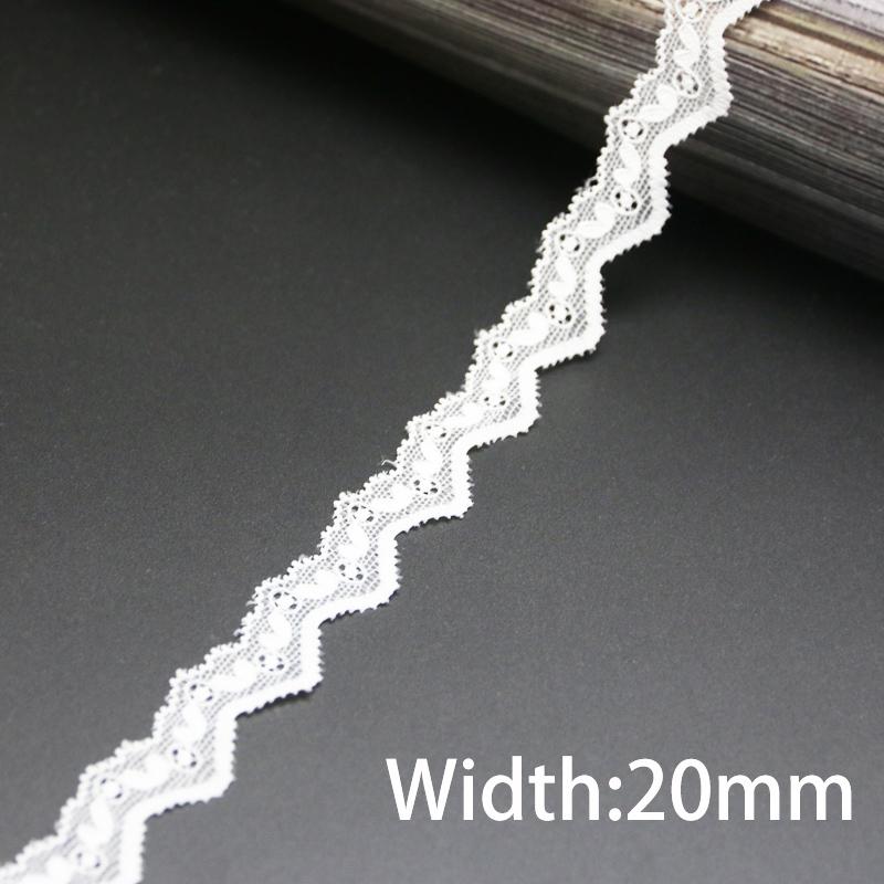 (5 Meters/lot) White Elastic Lace Fabric Underwear Stretch Laces Trim DIY Crafts Sewing