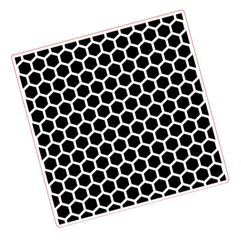 MXLA Honeycomb Textured Plastic Embossing Folder Paper Embossing Tool for Card Making CN