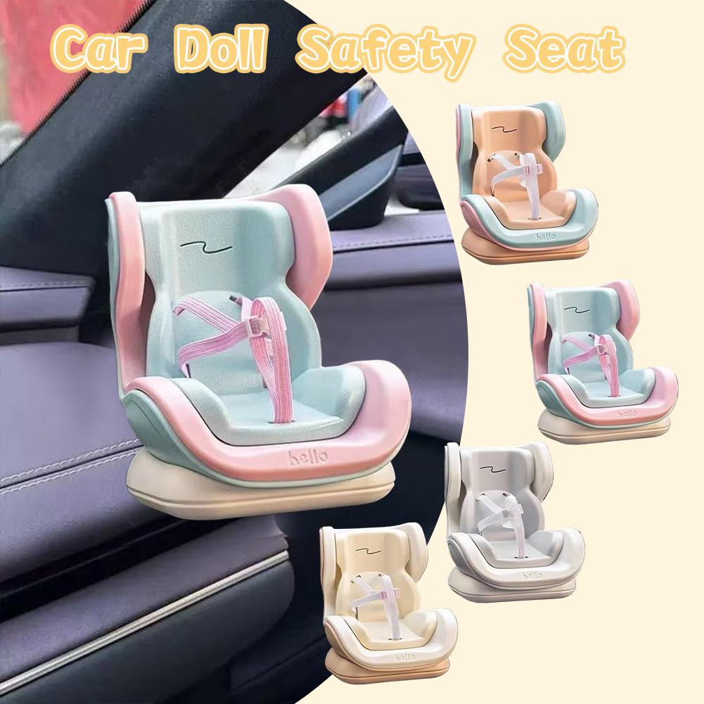 For Labubu Car Doll Safety Seat Cartoon Chair Model for Car Kawaii Ob11 Doll Seat Outlet Decor Car Interior Styling Accessories