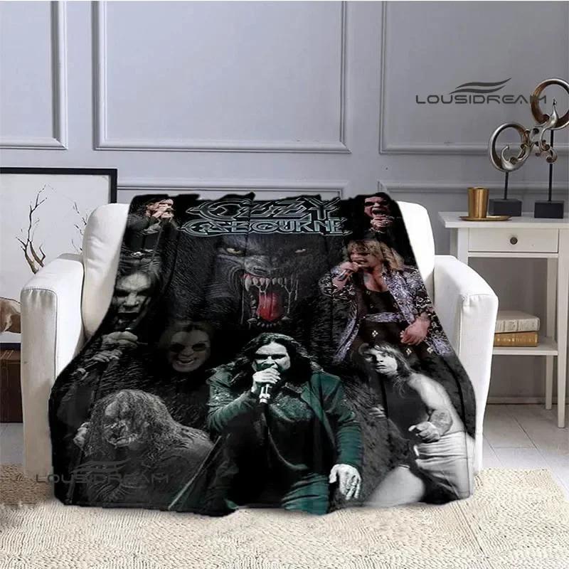 Ozzy Osbourne Retro Personality Blanket Warm Beautiful Blanket Flannel Soft and Comfortable Home Travel Blanket Birthday Gift