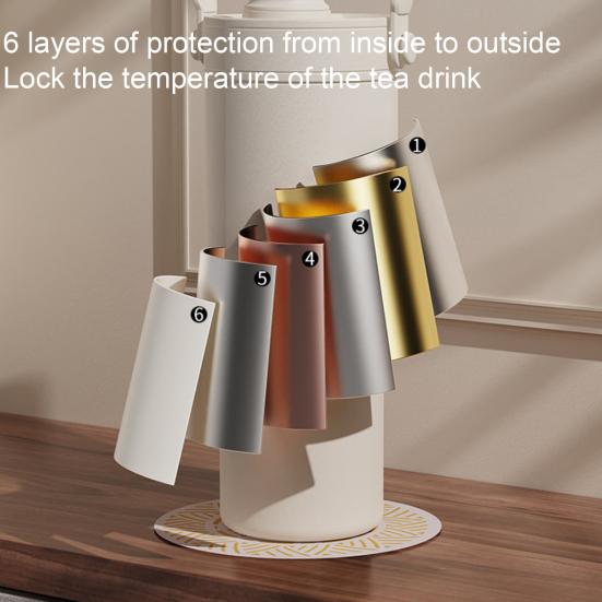 Insulated Vacuum Flask Travel Bottle with Straw Large Capacity BPA Free Food