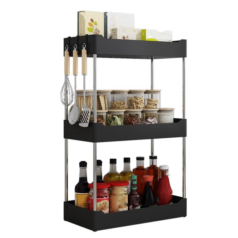 Kitchen Spice Storage Rack Multi-Functional Countertop Seasoning Storage Rack Household Multi-Layer Corner Shovel Kitchen Ut