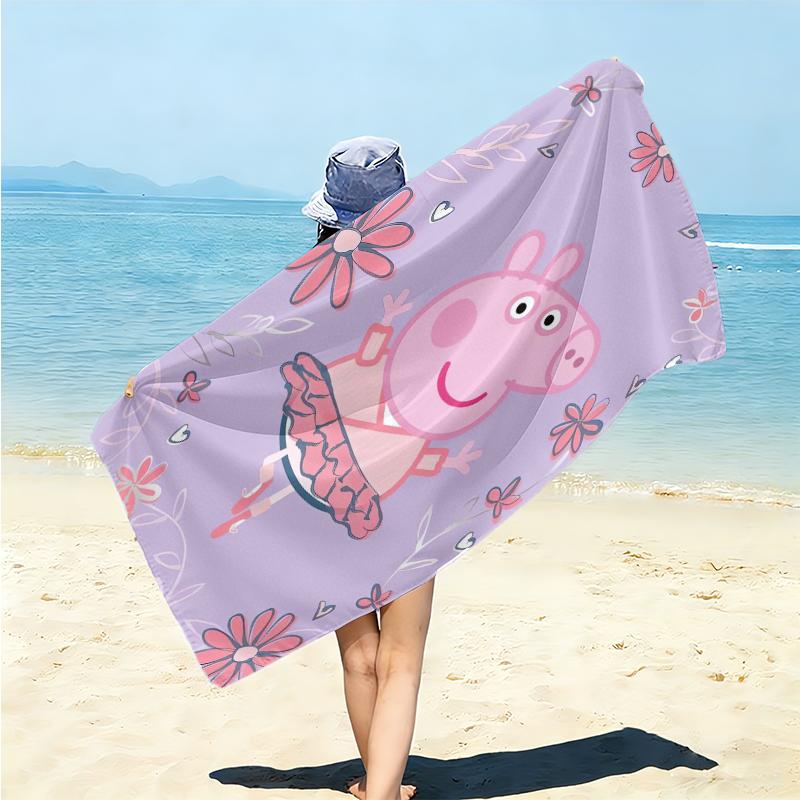 1Pc Fairy Pig Stars Beach Towel Microfiber Beach Towel Thin Absorbent For Beach Swimming Yoga Bath Sports 0917112