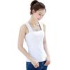 Women Tank Tops Suspender Style Square Collar Sleeveless Vest Solid Color Slim Fit Camisole Summer Bottoming Tops