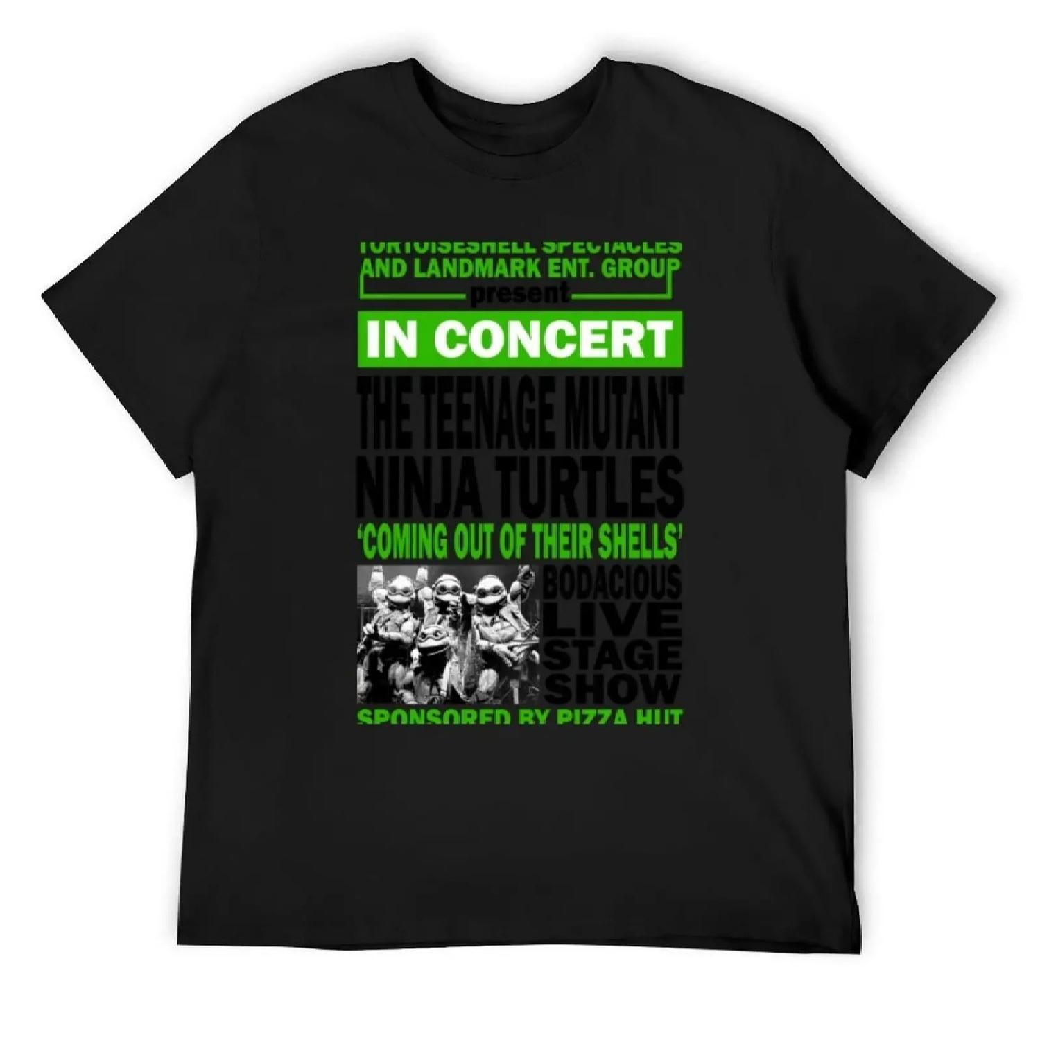 Футболка с принтом Coming Out Of Their Shells Tour винтажная одежда хлопковые футболки с графикой быстросохнущая мужская футболка S чёрный