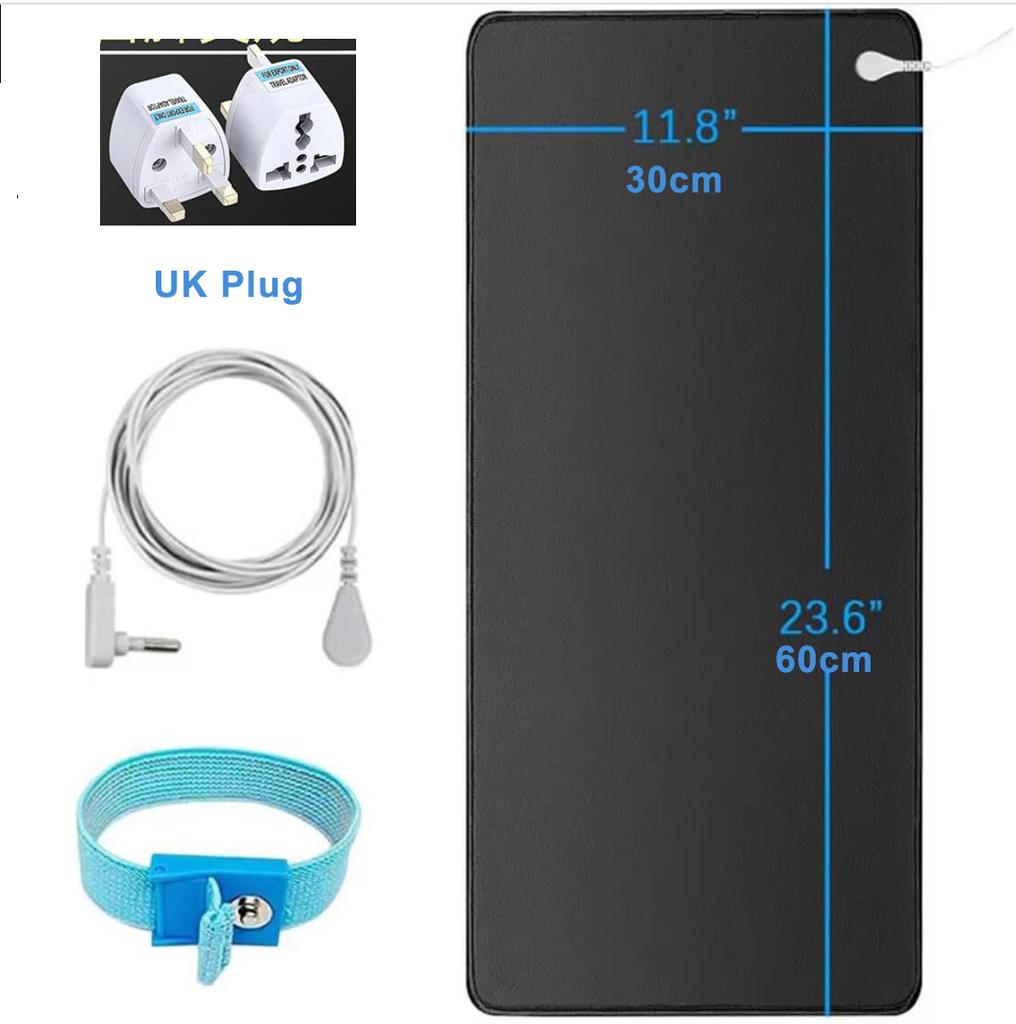 Tapete de Aterramento Macio de PU com Pulseira Aterradora para Alívio da Ansiedade Melhor Sono Terapia da Terra Equilíbrio Saudável