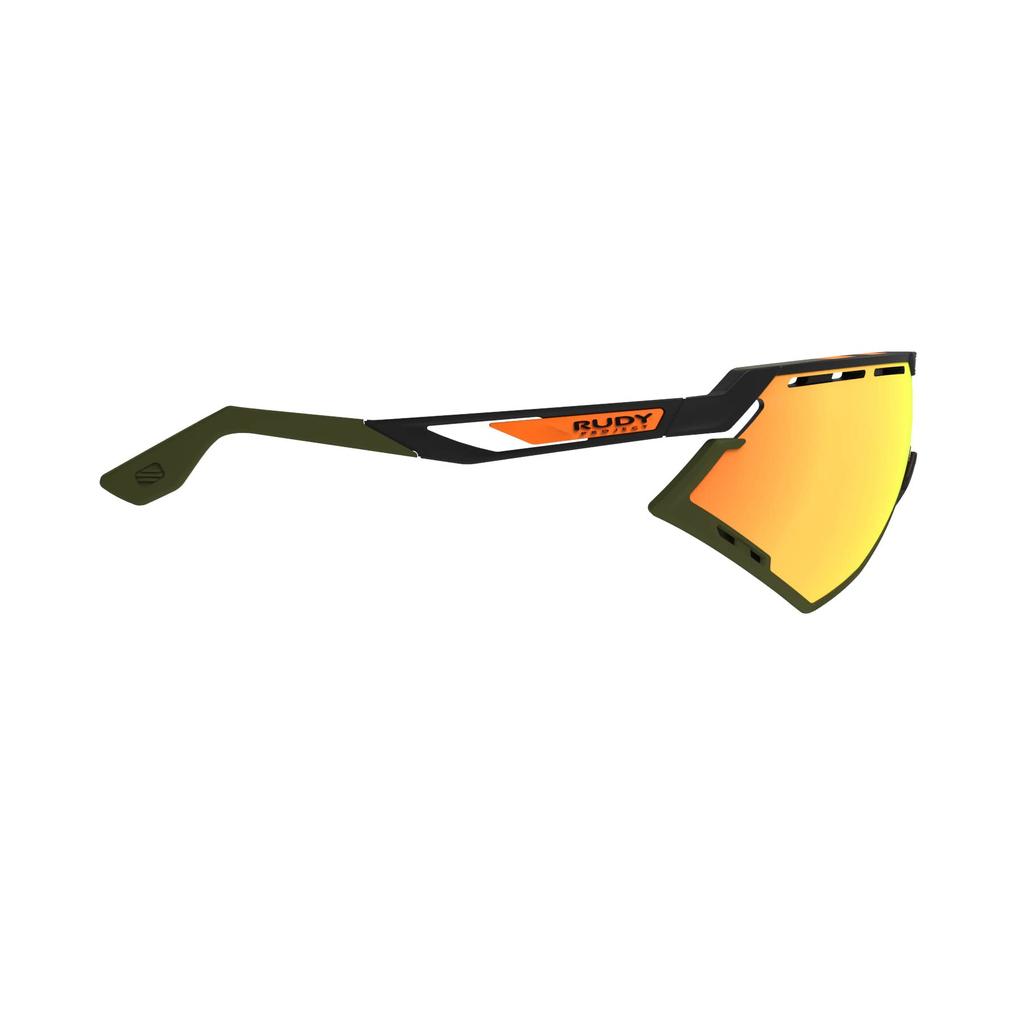 Rudy Project DEFENDER Sports Black Matte Orange Sunglasses, Frame, Multi-Laser Lenses, SP524006-0020