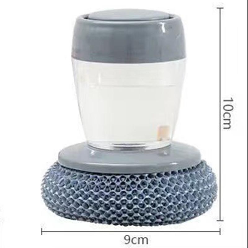 

Щетка для чистки кухни 2 в 1 Ручка Щетка для чистки со съемной щеткой Диспенсер для губки Щетка для мытья посуды Кухонные гаджеты