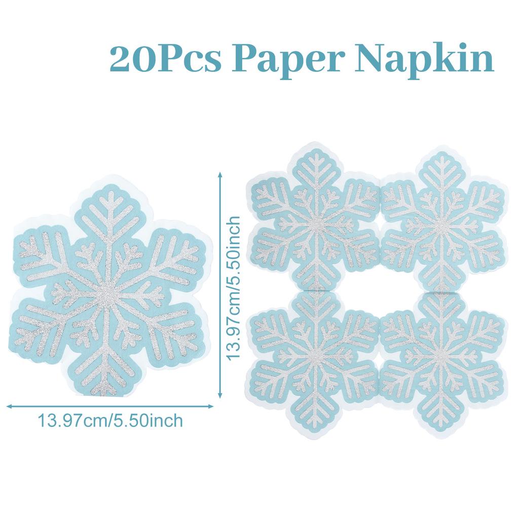 Christmas Gingerbread Man Napkins Merry Christmas Decorations for Home 2025 Navidad Natal Xmas Snowflake Snowman Paper New Year