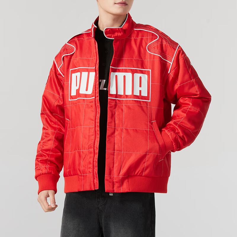 PUMA Unisex BEYOND THE SPEED Woven Racing Jacket Red 631974-11