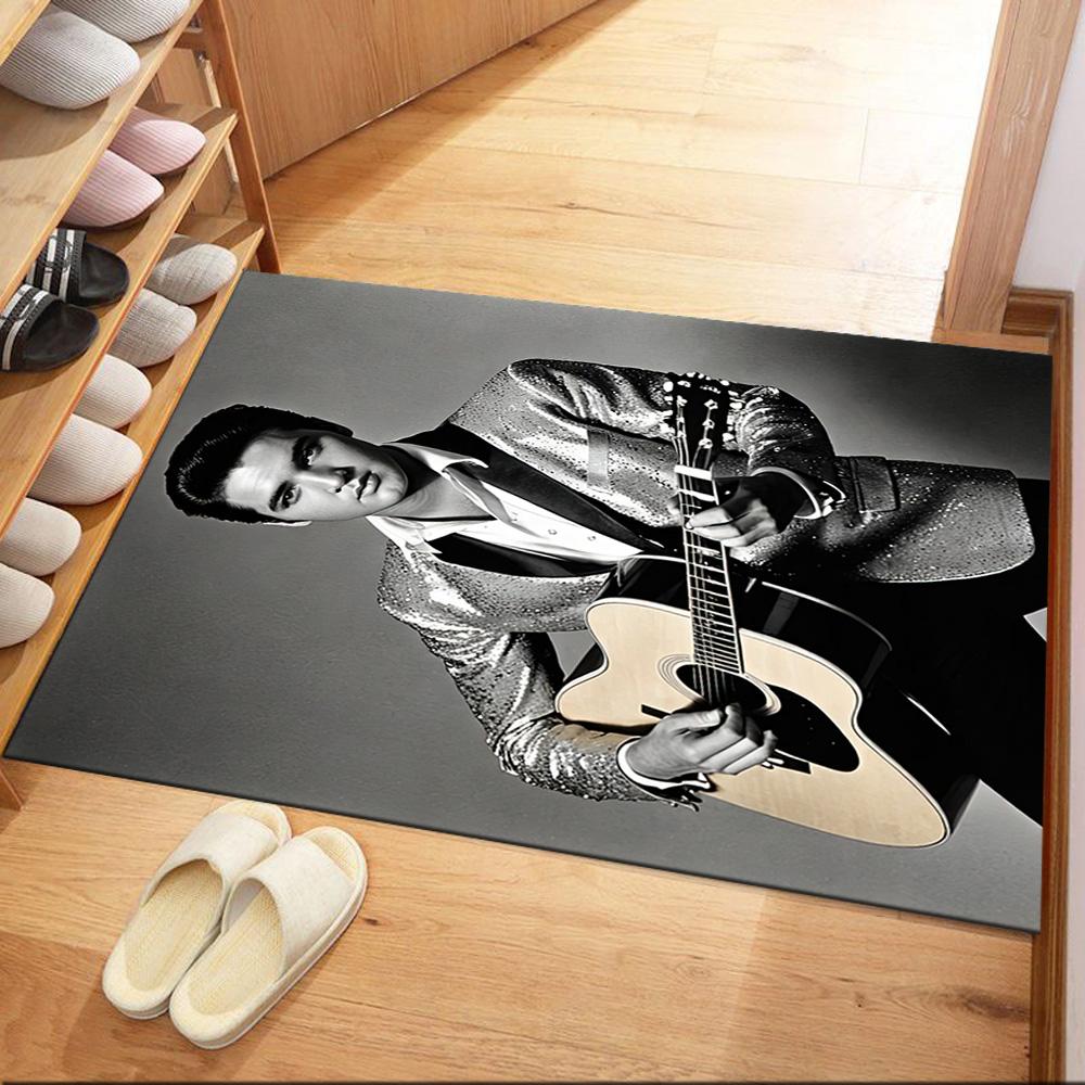 Elvis Area Rug Perfect For Balcony Hallway Entryway Living Rooms Antislip Rug Anime Office Decor Perfect Gift For Friends Family