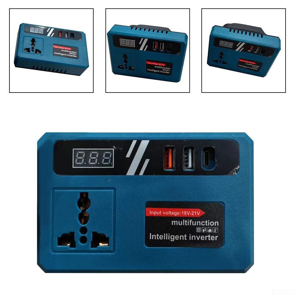 Multifunctional 120W Inverter DC18V21V to 220V AC for Small Appliances