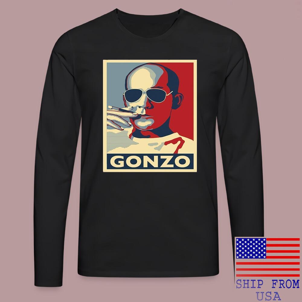 Hunter S Thompson GONZO Black Size S2XL Unisex T-Shirt XXXXL