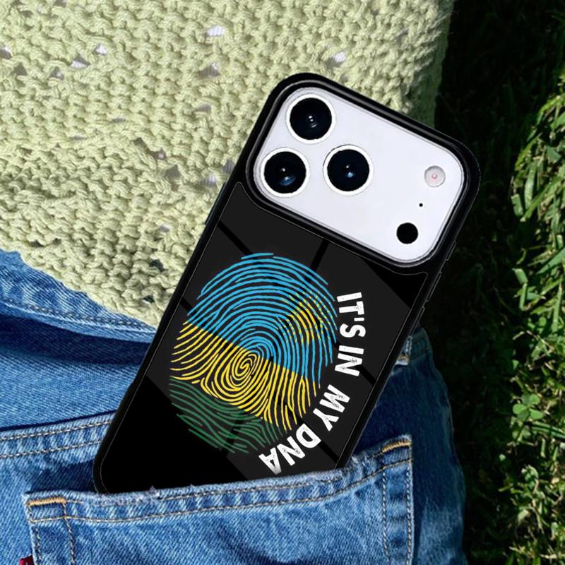 Rwanda Flag Phone Case For iPhone 17 AIR 16 Pro Max 15 14 Pro 11 12 13 Shockproof Silicone Cover