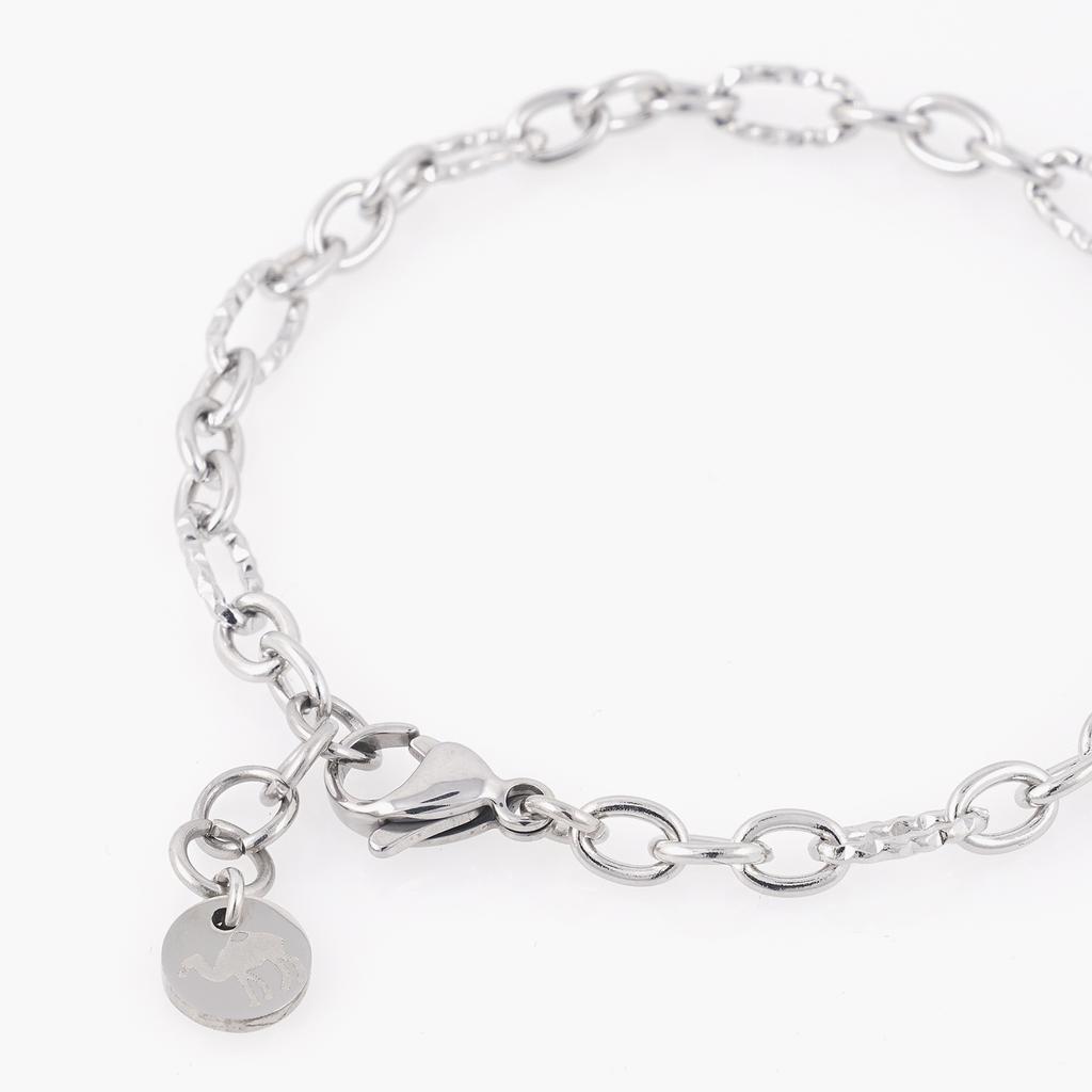 Jbans Classic 3By1 Binding Round Ring Surgical Steel Chain Bracelet (C2501Ac1250_Sv)
