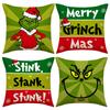 Merry Christmas Decoration Pillowcase New Year Gift Santa Claus Snowman Pattern Home Room Decoration Sofa Cushion Cover