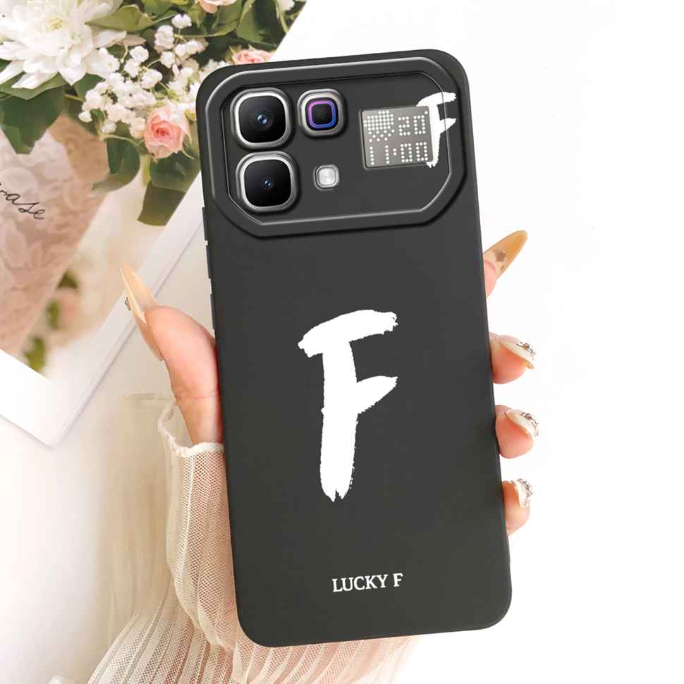 For Infinix Note 60 Pro 5G X6878 Case Simple Printed Lucky Letters Silicone Back Cover For Infinix Note60 5G X6879 6.78" Bumper