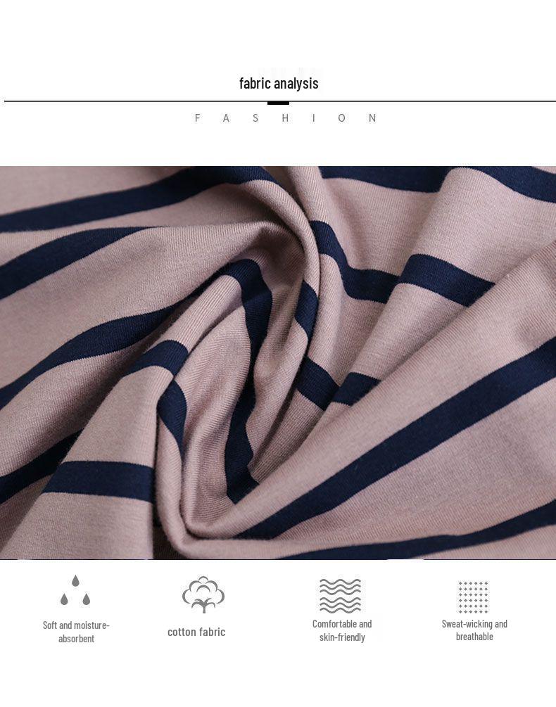 2024 Spring/Autumn Women's Striped Long Sleeve Loose Fit Korean Style Top