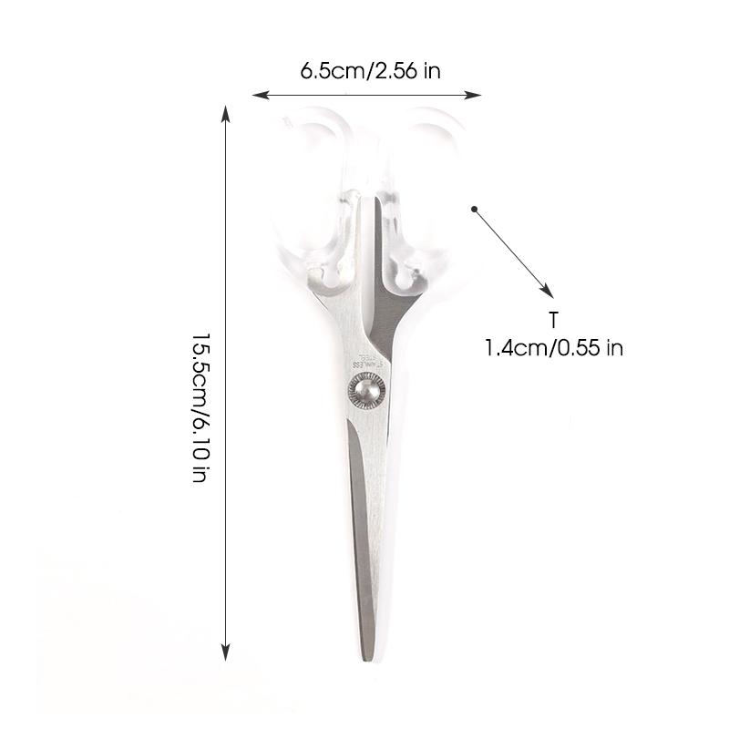 

Acrylic Scissors Transparent Handle Gold Silver Colored Sharp Stainless Steel Kitchen,Office Stationery,Paper Cut Pruning Sewing серебряный