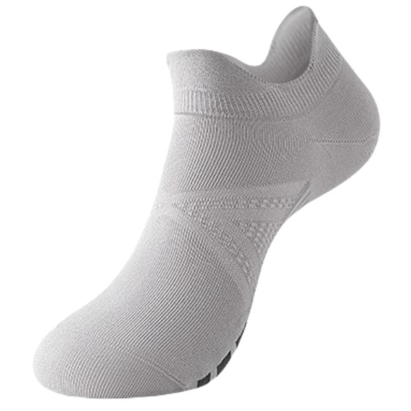 Summer Professional Running Sports Socks, Men's Marathon Anti-slip and Shock-absorbing Badminton Socks, Sweat-absorbing Short Tube Basketball Socks