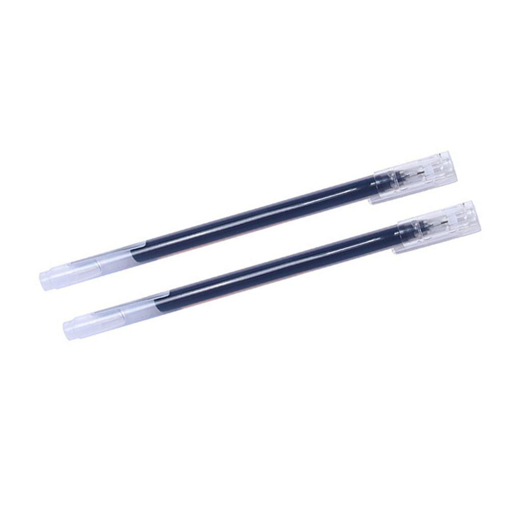 2Pcs Gel Ink Pen Comfort Grip Smoothly Write Large Capacity Ink Fine Point Signature Pen for Students Office Supplies