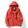 Jacket Men's Vintage Color Matching Windproof Waterproof Jacket Men's and Women's Outdoor Hooded Jacket