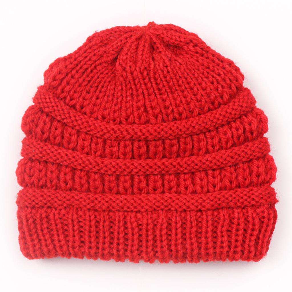 European & American Kids' Knitted Baby Wool Hat – Warm, Candy-Colored for Autumn & Winter