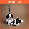 Border Collie Animal Plush Doll Keychain With Pp Cotton Filling For Backpack Decor And Gift