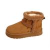 Snow boots new winter velvet thickened outdoor thick-soled snow cotton snow-proof and non-slip
