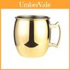Tasse à bière en acier inoxydable finition cuivre Design moderne minimaliste Pour cadeau et collection