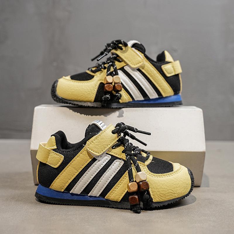 

Children s Forrest Gump shoes Korean version 2025 autumn new girls breathable casual shoes soft sole boys moral training shoes medium and old children 31 жёлтый