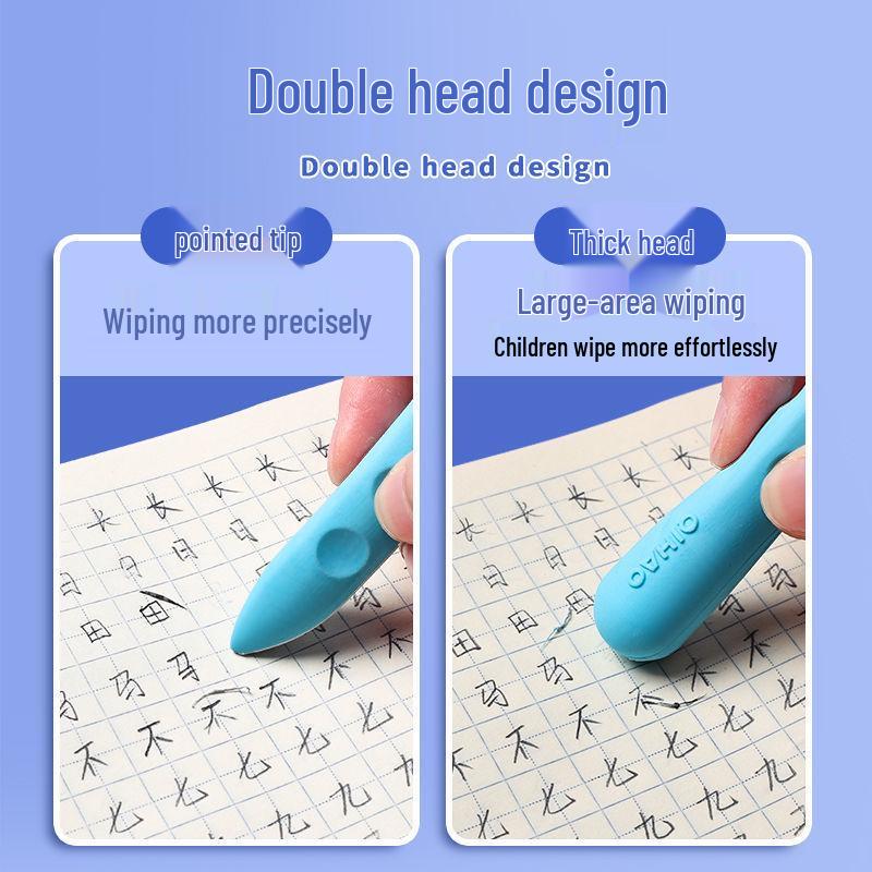 Large Hole Eraser for Elementary Students - Corrects Grip, Resists Crumbling, Creative Design