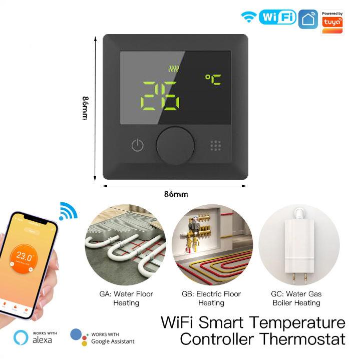 Tuya WiFi Enabled HY510 Programmable Thermostat for Smart Home Underfloor Heating