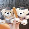 Keychain Pendant Cartoon Appearance Biscuit Bear Charm Key Chain Soft Touch Backpack Hanging Decoration