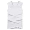 Vest Men's Solid Colour Sleeveless Round Neck Vest Slimming Bodybuilding Vest Undershirt