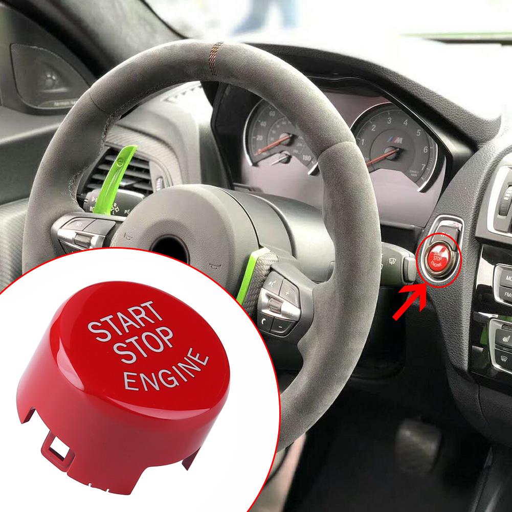 5/10PCS ABS Switch Button Cover Car Engine START Button Replace Cover with Tools For BMW F01/F10/F12/F15/F16/F25