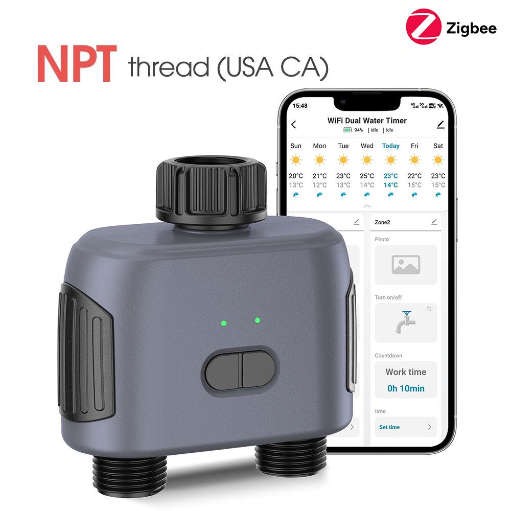 Tuya Smart Zigbee/Bluetooth Watering Timer Sprinkler Drip Irrigation System Irrigation Watering System Sprinkler Timer Garden