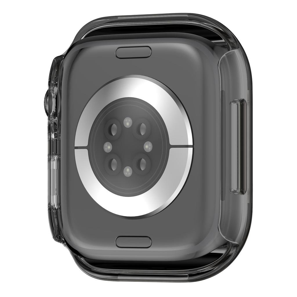 Für Apple Watch Series 10 46mm Hartes PC IML Uhrengehäuse mit gehärtetem Glas Bildschirmschutzfolie