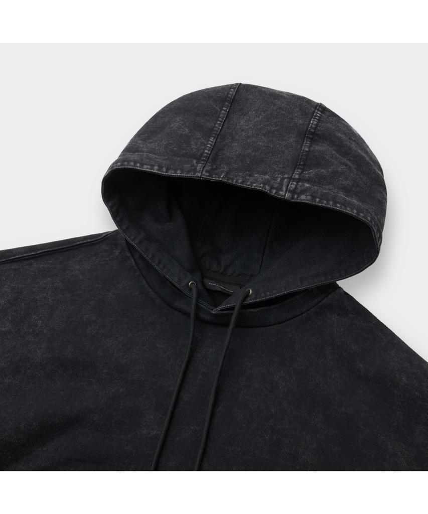 Keoseuuteommellou Gray Dyed Woven Layered Hoodie Cwtas26112Gyd