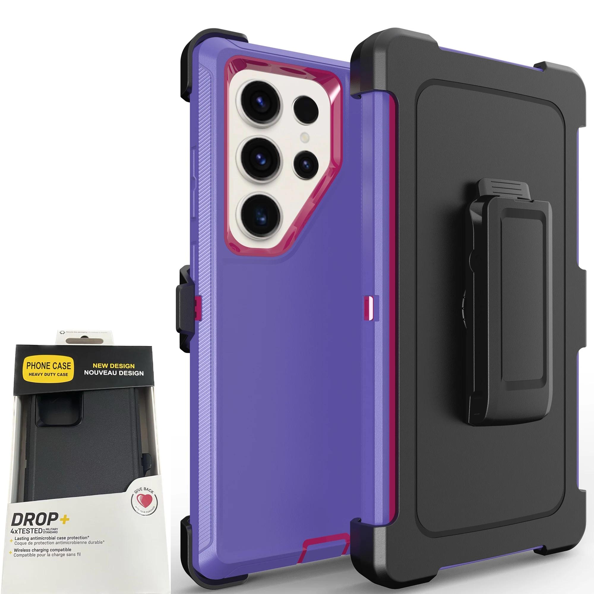

Надміцний протиударний чохол 3в1 Otter Armor Box для Samsung Galaxy S25 Ultra S24 S23 S22 S21 S20 Plus Note20 з кліпсою для ременя S20Ultra