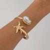 Ingemark Bohemia Seestern Barock Imitation Perle Öffnbares Armband Damen 2026 Trendige Goldfarbe Verstellbares Armreif Schmuck