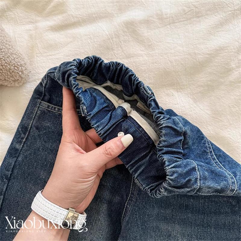 Kids Distressed Denim Jeans for Boys and Girls Loose Straight Leg Casual Pants