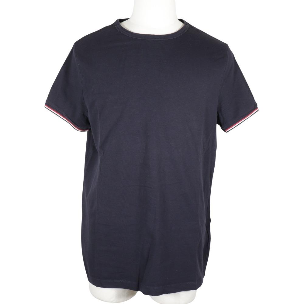 

MONCLER Wappen Short sleeve T-shirt F10918 C71600 Navy blue cotton mens Used