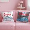 Klassische Getränkemarke Coors Kissenbezug Weich Leicht zu waschen Kissenhülle Vielseitig für Sofa Bett Reise und Büro