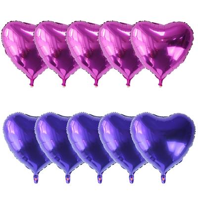 5/10 buc Baloane Folie Formă Inimă Iubire Roz Purpuriu 24 inch Decoratiuni Nuntă Petrecere de Ziua de Naștere Baby Shower Balon Folie Inimă