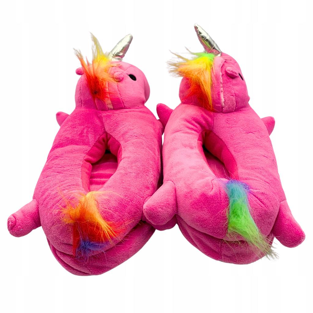 Unicorn Rainbow Winter Slippers For Women, Children, Warm 35-38