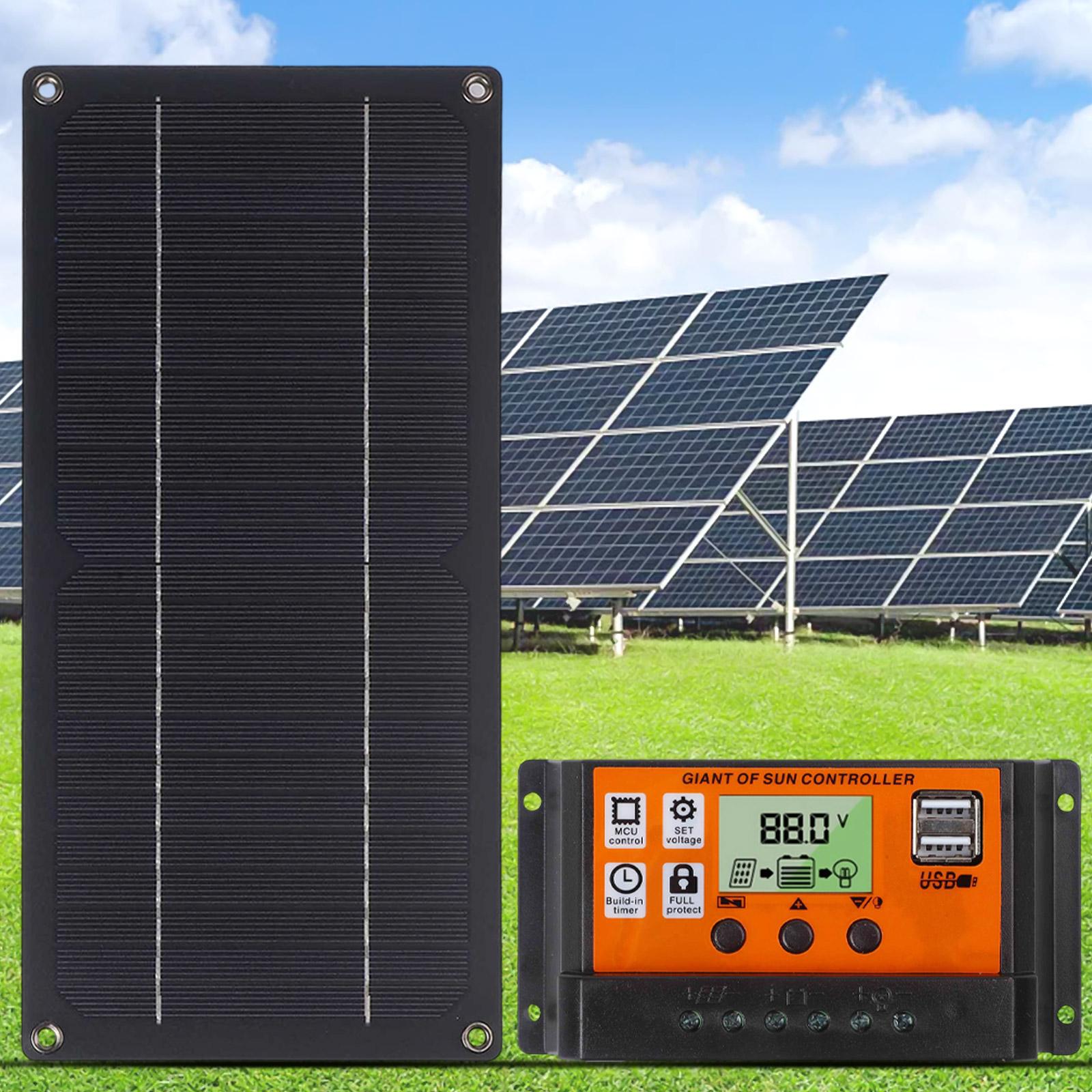 

Повний сонячний комплект 600 Вт Сонячна панель Автономне живлення Сонячна панель Комплект Легкий для транспортування